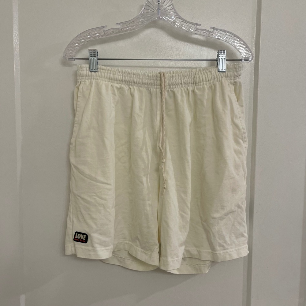 Kid Of Immigrants White Sporty Shorts Loungewear Athletic Cotton Casual